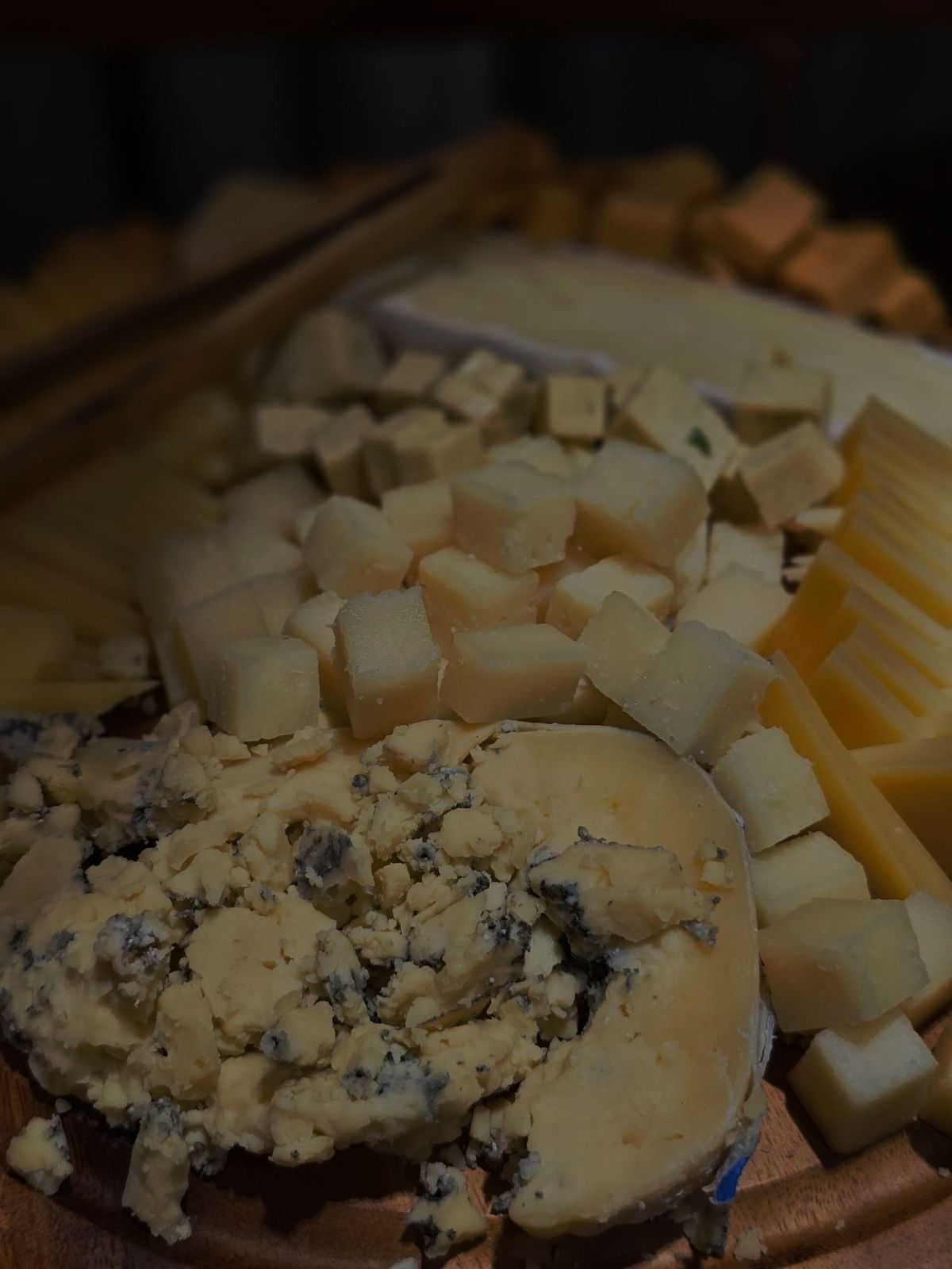 Artisan cheese selection